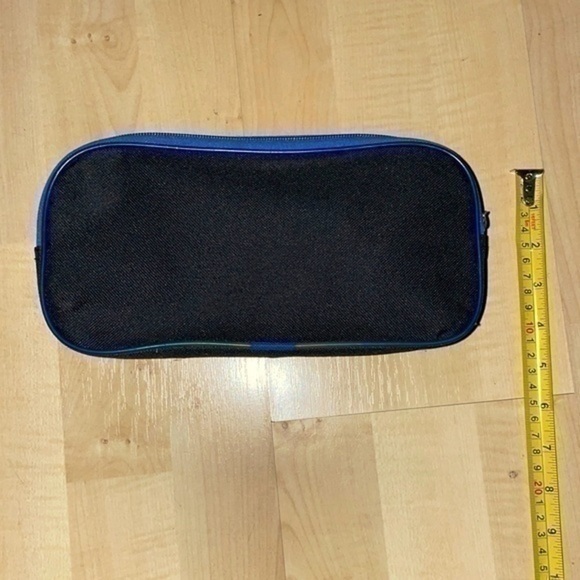 Corvette car race double compartments zip up pouch toiletries pencil case NWOT - Picture 3 of 10